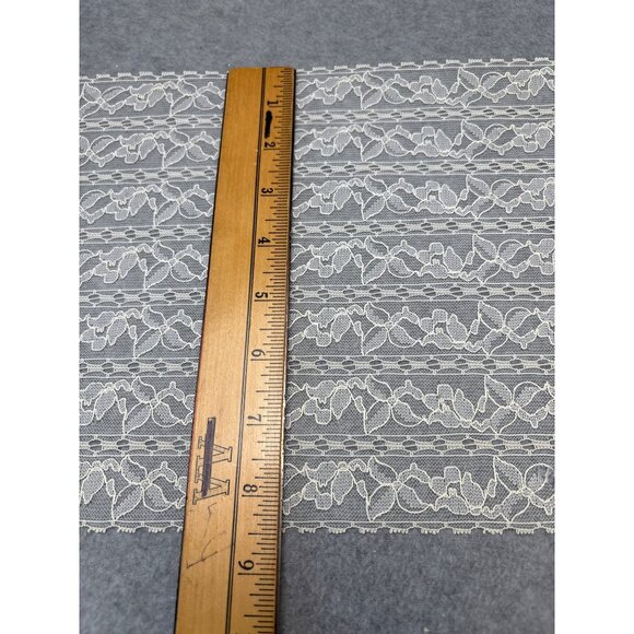 Vintage Cream Lace Trim 8.5" wide x 2 yards by Native Laces & Textiles - Picture 2 of 4